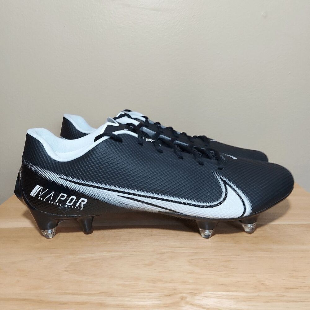 Nike Vapor Edge 360 Speed Detachable Football Cleats Black DO1145-001 14 W Wide